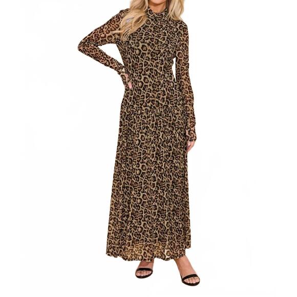 NEW ALDEN ADAIR mochi maxi dress in jaguar